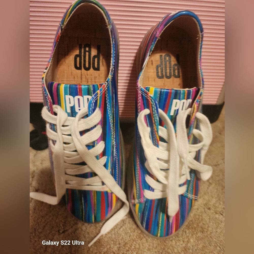 Pop Kids Colorful Striped Sneakers